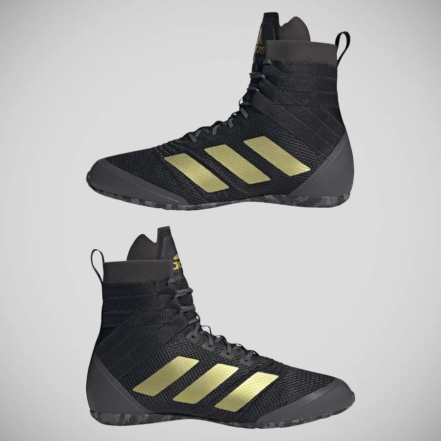 Adidas Speedex 18 2022 Boxing Shoes Black/Gold