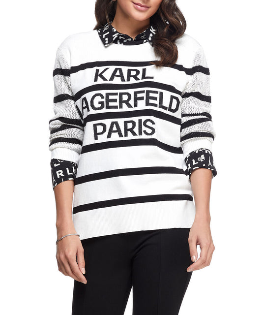 Karl Lagerfeld Women's Round Neck Sweater