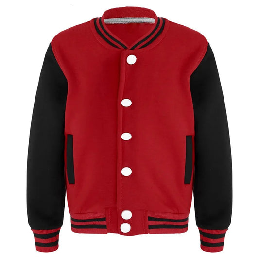 Kids Girls Boys Baseball Stern Jacket Children Spring Fall Uniform Long Sleeve Patchwork Outer 250109