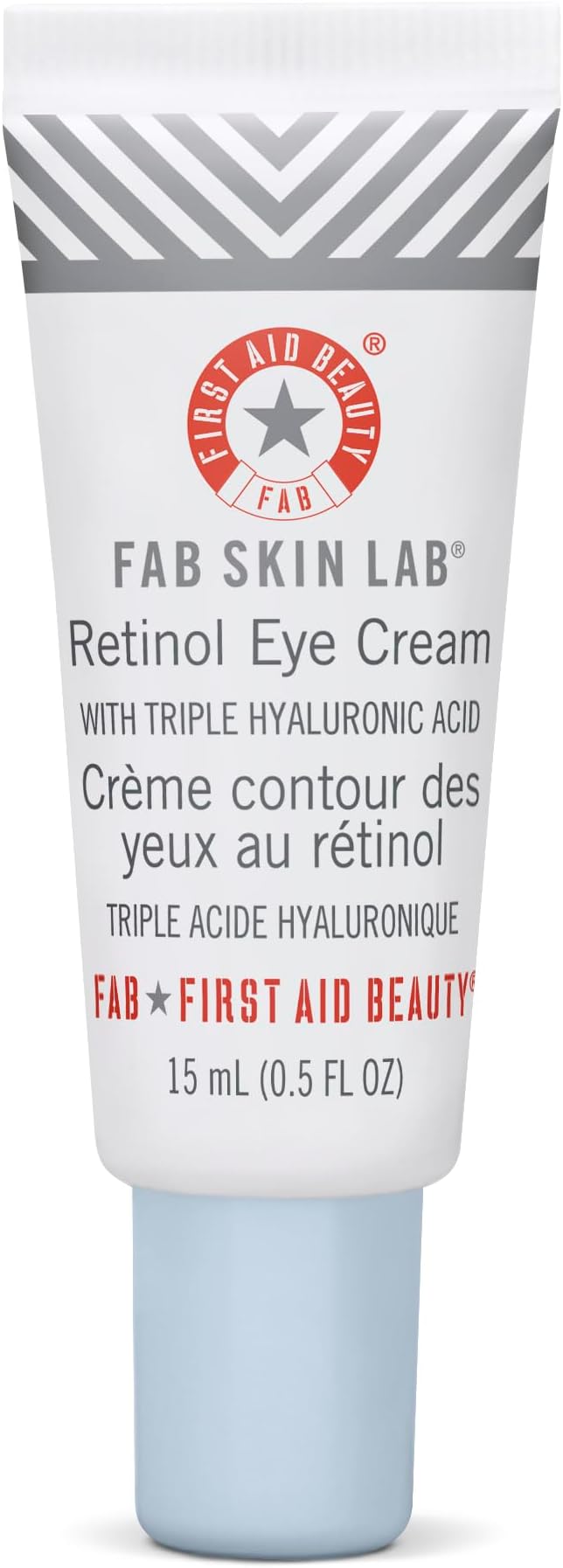 First Aid Beauty FAB Skin Lab Retinol Eye Cream with Triple Hyaluronic Acid – .5 Oz.