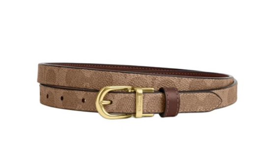 Women's leather belt for Coach 196395558322 F, Brown