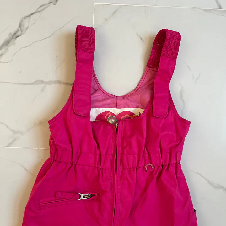 Obermeyer Girls Pink Snoverall Bib Snow