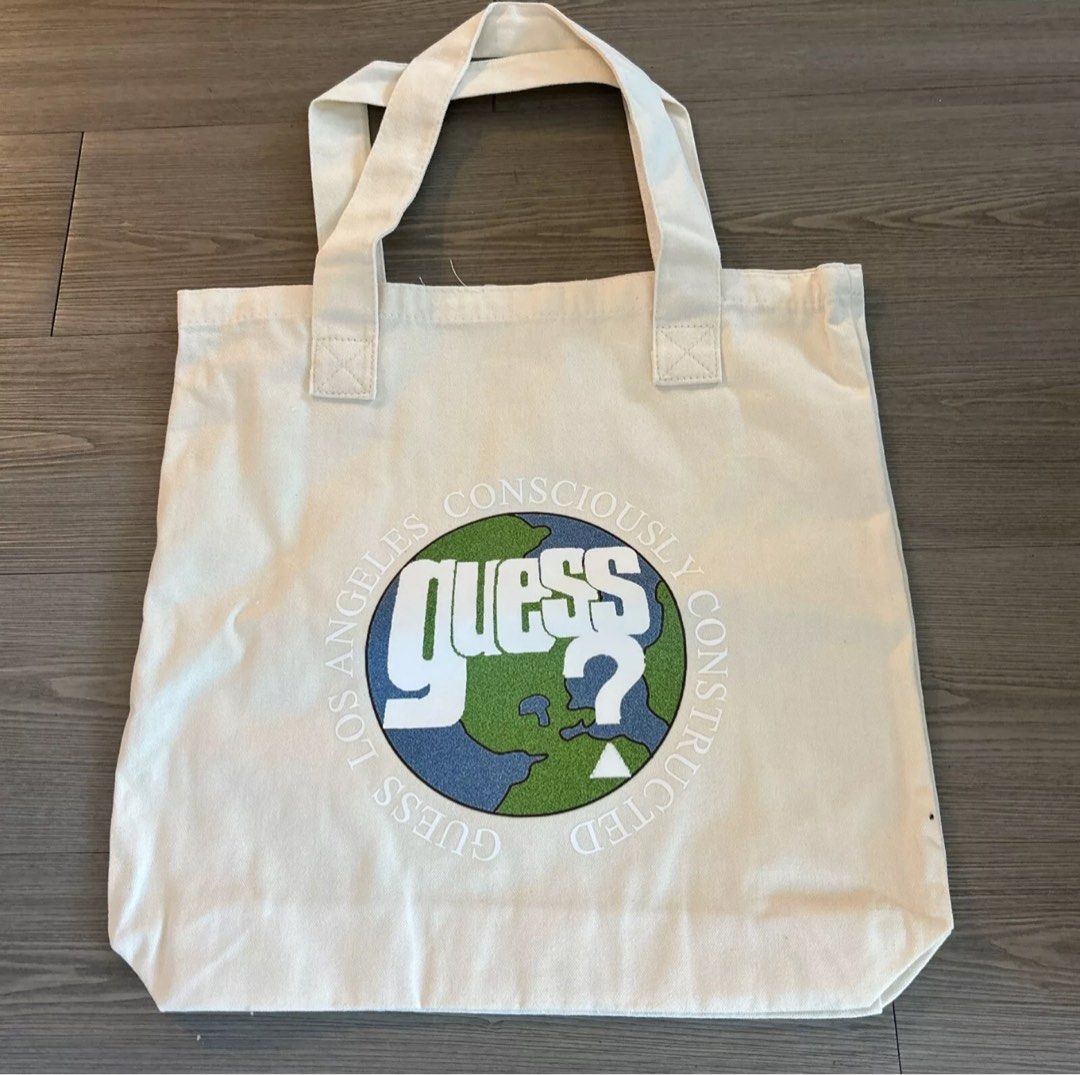 Guess canvas eco-friendly bags. Let's love the Earth together! Price drop!