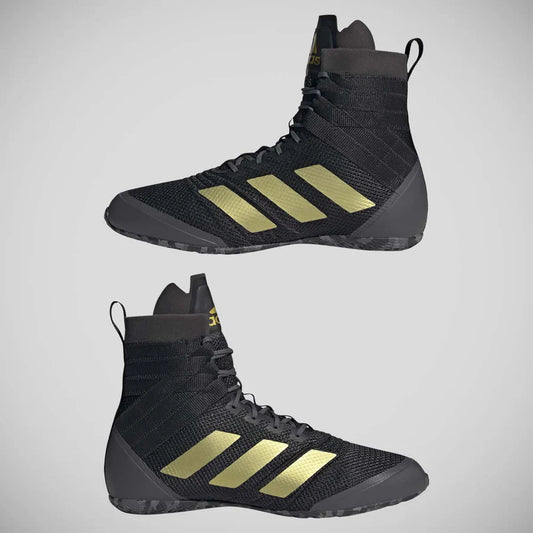 Adidas Speedex 18 2022 Boxing Shoes Black/Gold