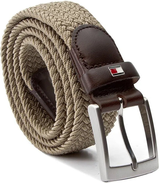 TOMMY HILFIGER Men's Belt - New Adan Belt 3.5 AM0AM01363 90 Brown