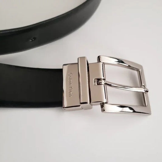 Calvin Klein Men's Reversible Dress Belt in Black