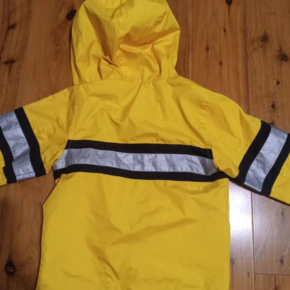 Carter's Toddler Boys Fireman Raincoat with Black Accents Size 4T