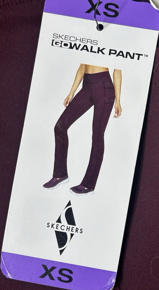 Skechers Go Walk Pant High Waist 4 Pockets Purple (Burgundy) X-Small