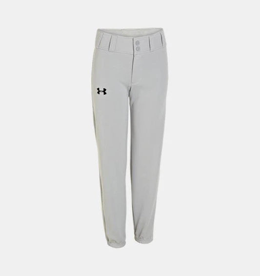 Under Armour Boys' UA Clean Up Closed Bottom Baseball Pants 1242082-075 Grey