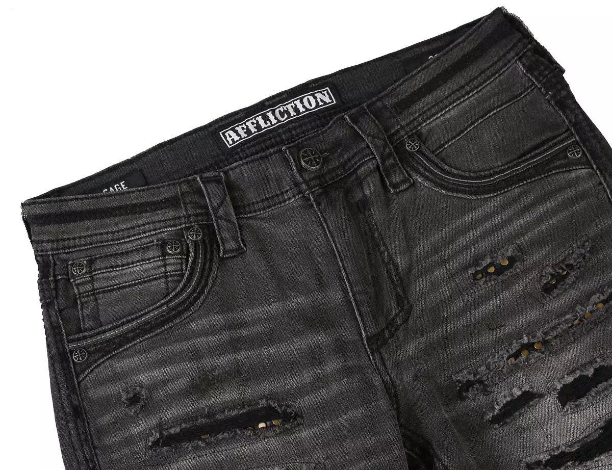 Affliction Mens Denim Jeans Gage Alchemy