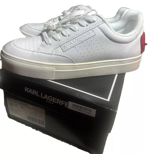 Karl Lagerfeld Paris CALICO Women Sneakers Soft White Size 10