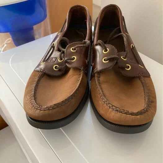 Sperry Men’s Authentic Original Leather Boat Shoes Size 8.5