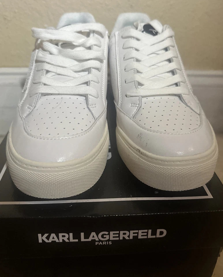 Karl Lagerfeld Paris CALICO Women Sneakers Soft White Size 10