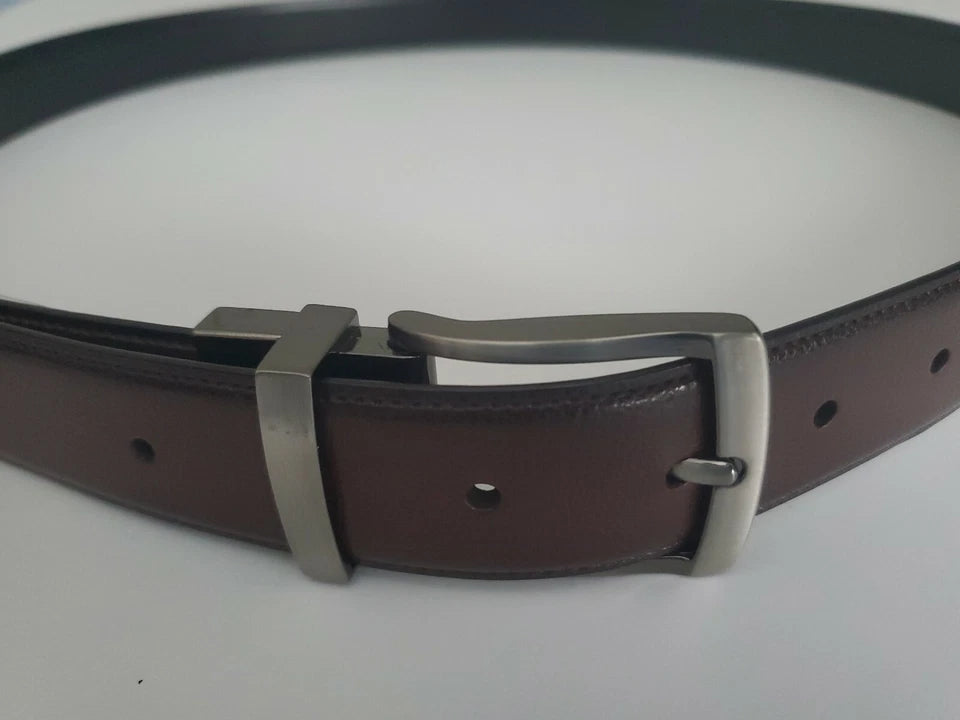 Mens Dress Belt Size 44, Reversible Perry Ellis. Black and Brown, cinturon homb