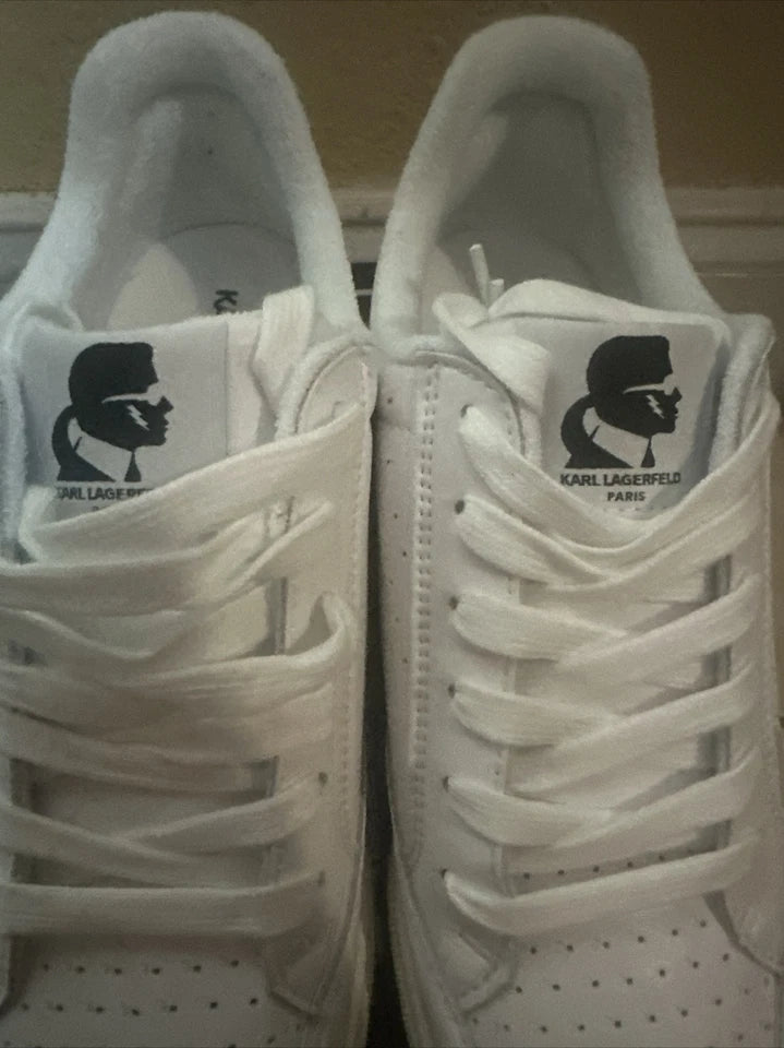 Karl Lagerfeld Paris CALICO Women Sneakers Soft White Size 10