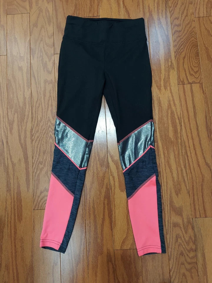 JUSTICE bottoms for girls' . Size 8. Leggings and jean shorts.