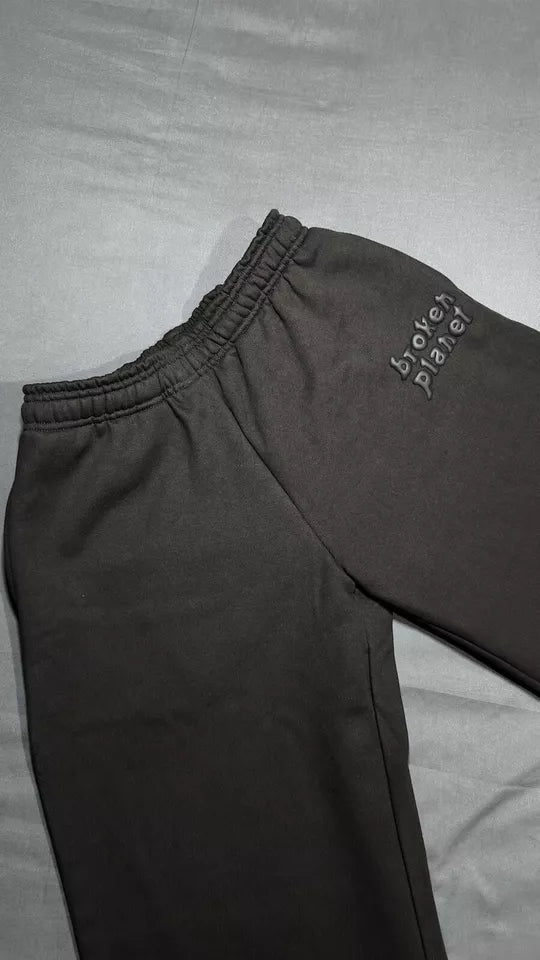 Broken Planet Wide-Leg Sweatpants - Medium - Black